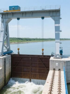 Gantry Hoist for Gate Operation